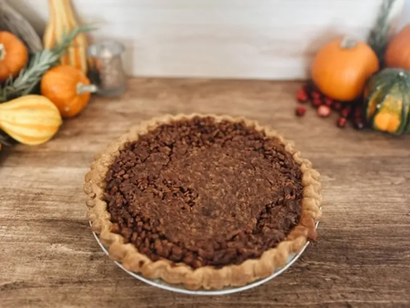 Bourbon Maple Pecan Pie